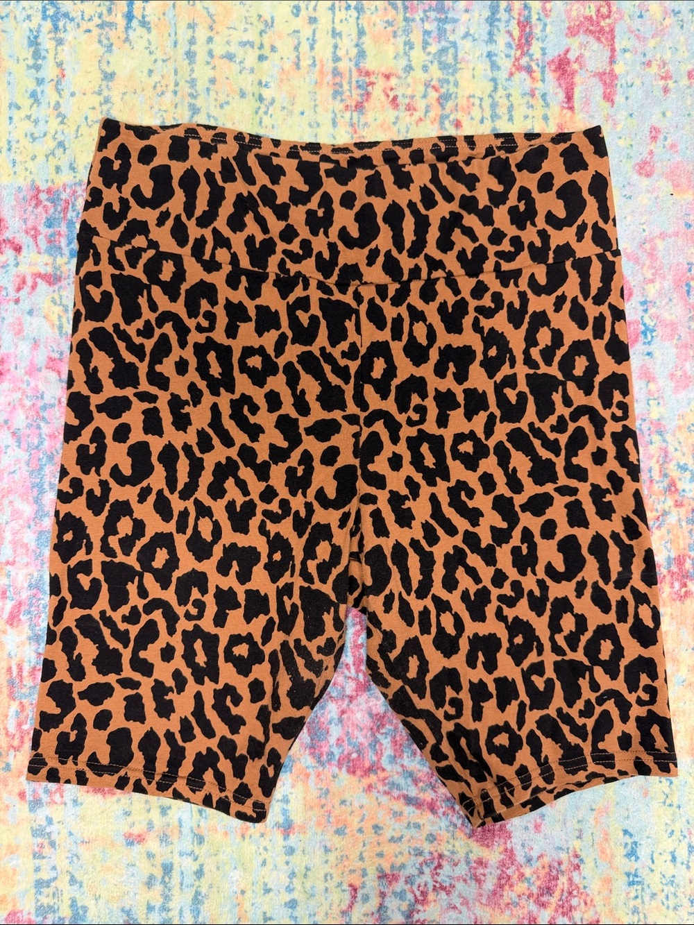 wild fable Leopard Print Bike Shorts - Brown/Black